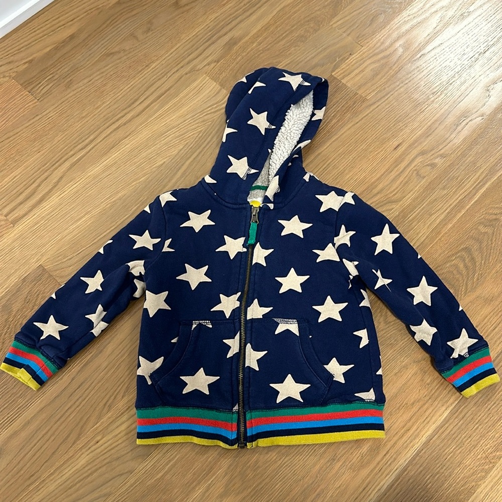 Boys Mini Boden Sherpa Lined Hoodie